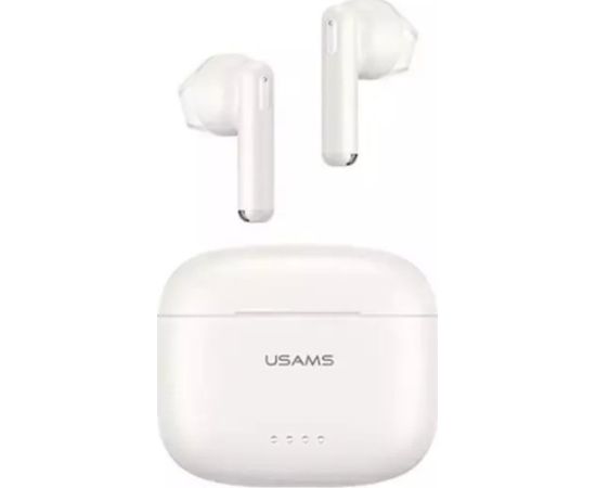 Bezvadu austiņas Usams Bluetooth 5.3 TWS US Series Dual mic white BHUUS02