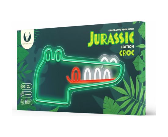 Forever Light FLNJ03 JURASSIC CROC Neon LED Dekorācijā