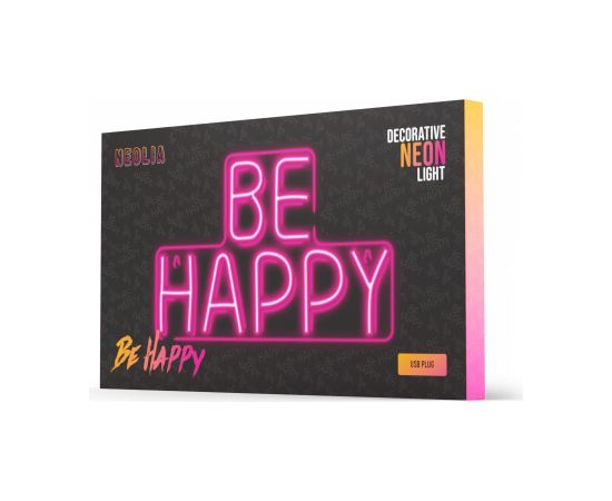 Forever Neolia NNE10 BE HAPPY Neon LED Светодиодная Вывеска