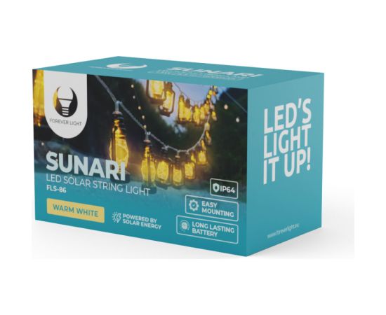 Forever Light SUNARI FLS-86 Гирлянда на Солнечной Батарее 30LED / 6,5m / 3000K / 600mAh / Li-Ion