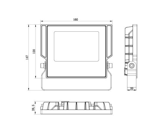 Forever Light ProžektorsLED ASPIRE /  30W /  4500K / 3300lm / 230V Āra apgaismojums