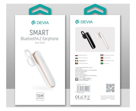 Devia Dual Point Smart Bluetooth Беспроводной Наушник с функцией Clear Sound