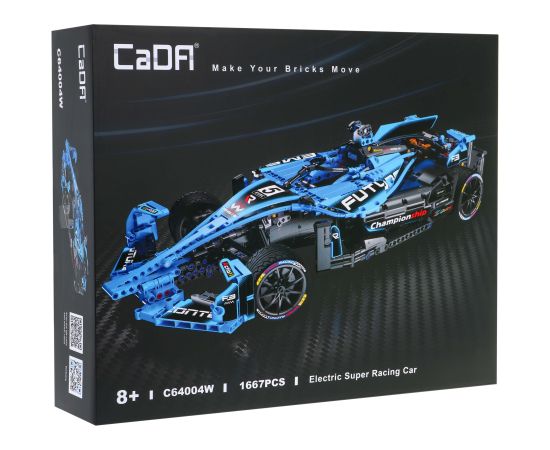 CaDa C64004W R/C Formula Спортивная Игрушечная Машина Конструктор 1667 деталей