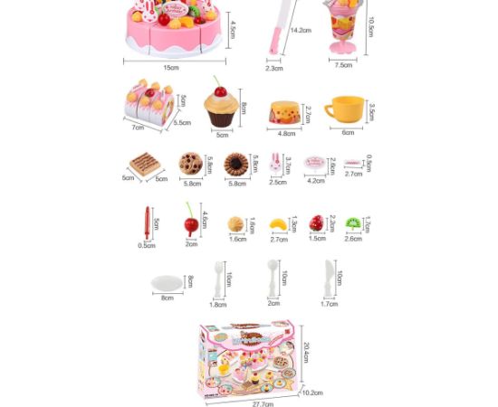 RoGer Interaktīvā Dzimšanas Dienas kūka ar 75 priekšmetiem