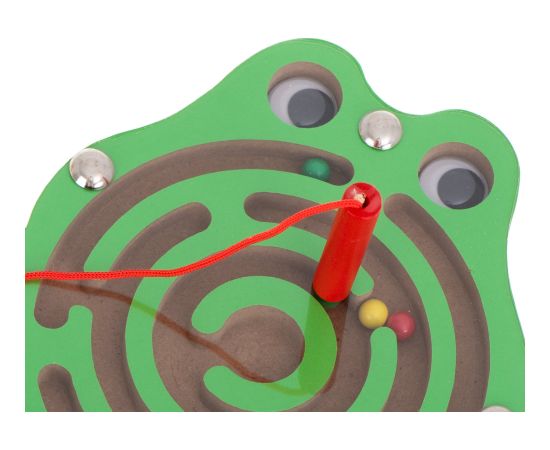 RoGer Bumbiņu Magnētiskais Labirints ar LED skaņu Varde Zaļa
