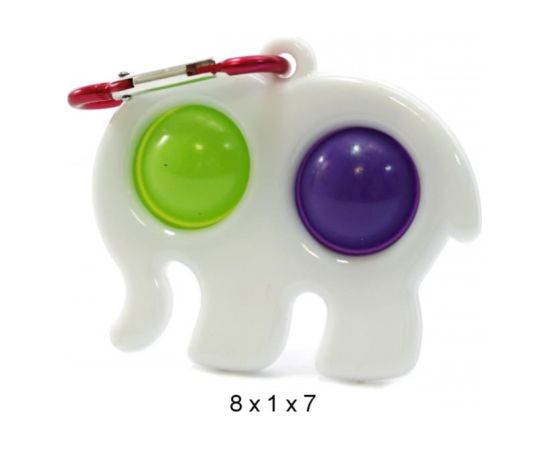 Mocco Bubble Pop Антистрессовая игрушка / Слон/ Брелок / белый