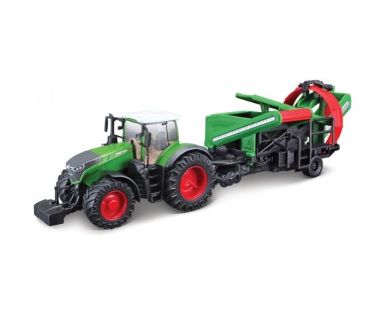Bburago Fendt 1050 Vario Tрактор Детский с культиватором / 10cm / Зеленый