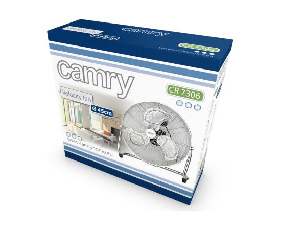 Adler Camry CR 7306 household fan Silver,Stainless steel