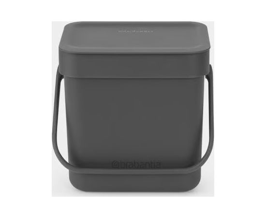 BRABANTIA atkritumu tvertne Sort & Go, 3 l, Grey - 209888