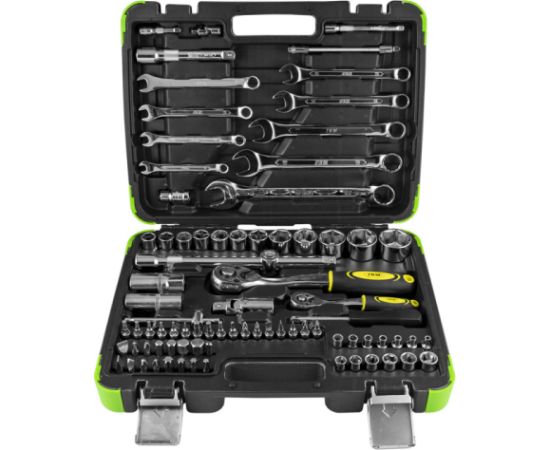 Instrumentu komplekts + atslēgas, 1/2" 82gab., JBM