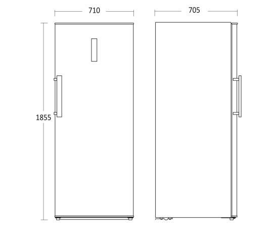 Freezer Scandomestic SFS381W white