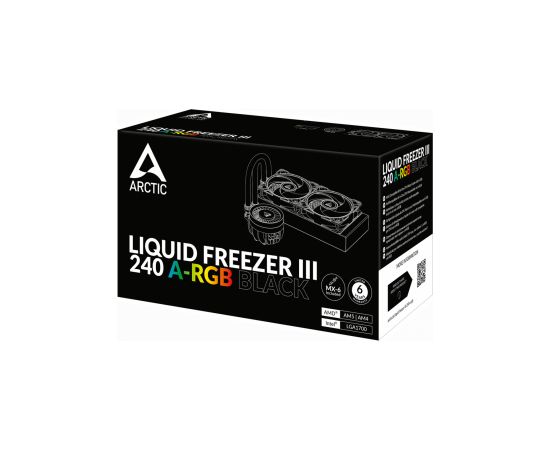 Dzesētājs Arctic Liquid Freezer III 240 A-RGB Black