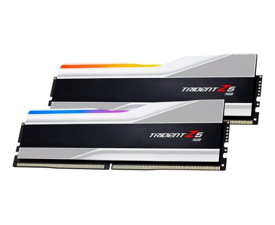 G.Skill DDR5 - 48GB - 8000 - CL - 40 (2x 24 GB) dual kit, RAM (silver, F5-8000J4048F24GX2-TZ5RS, Trident Z5 RGB, INTEL XMP)