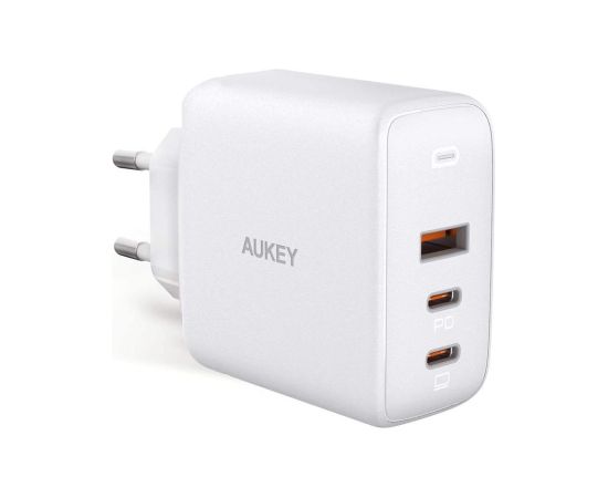 Aukey AUEKY Omnia Mix 3 PA-B6S Wall charger 1x USB 2x USB-C Power Delivery 3.0 90W White