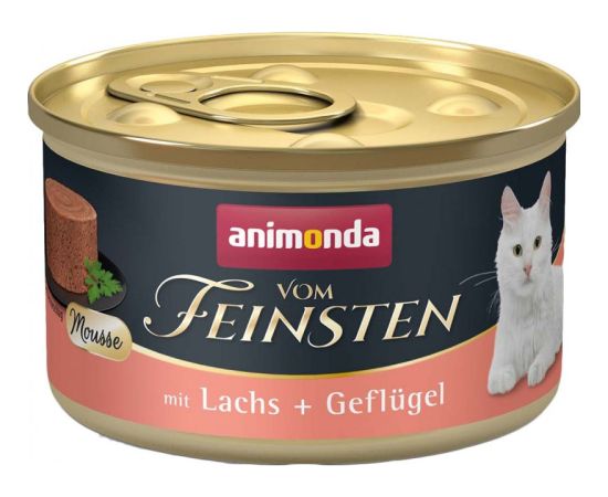 ANIMONDA Vom Feinsten Mousse Salmon and Poultry - wet cat food - 85 g
