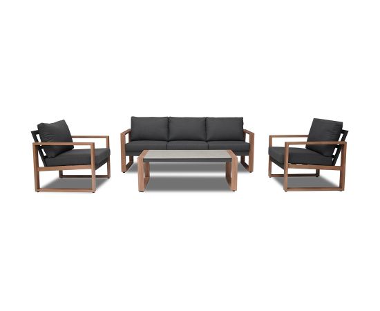 Garden furniture set DUISBURG table, sofa and 2 armchairs
