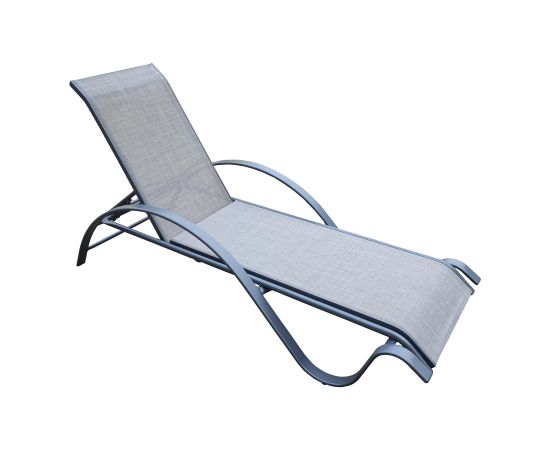 Deck chair BOSTON light grey