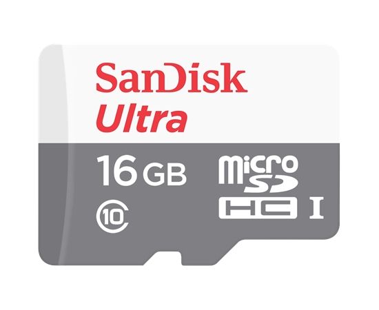 Sandisk Ultra Android 80MB/s 16GB, MicroSDHC, Flash memory class 10