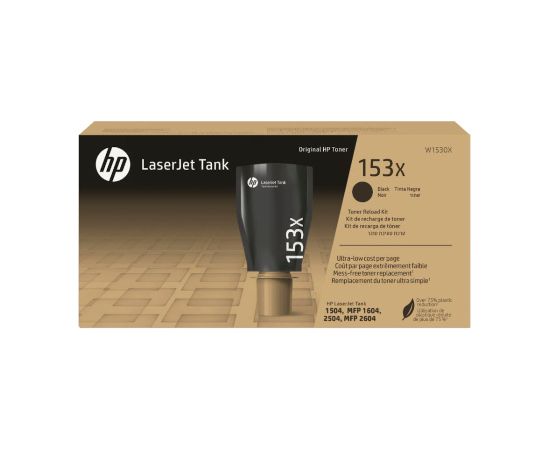 HP 153X High Yield Black Toner Reload Kit, 5000 pages, for HP LaserJet Tank / W1530X