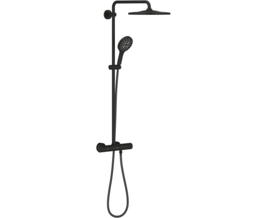 Grohe dušas sistēma ar termostatu Rainshower SmartActive 310/SmartActive 130 III, phantom black