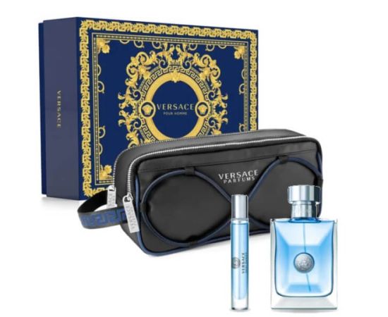 Versace Pour Homme Edt 100 ml + Edt 10 ml + Cosmetic Bag komplekts vīriešiem