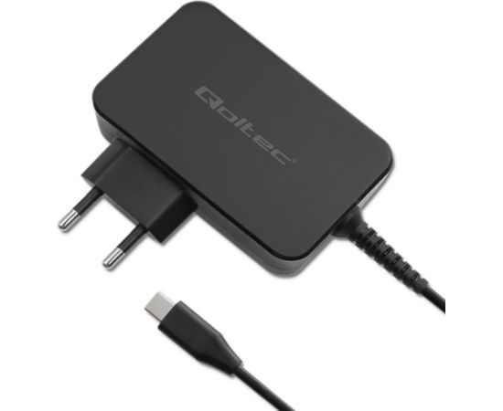 Qoltec 52388 GaN POWER PRO charger | 1xUSB-C | 100W | 5-20V | 3-5A | Black