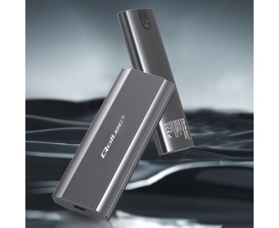 Qoltec 52271 Enclosure NV2271 for drive M.2 SSD | SATA | NVMe | USB-C | 2TB