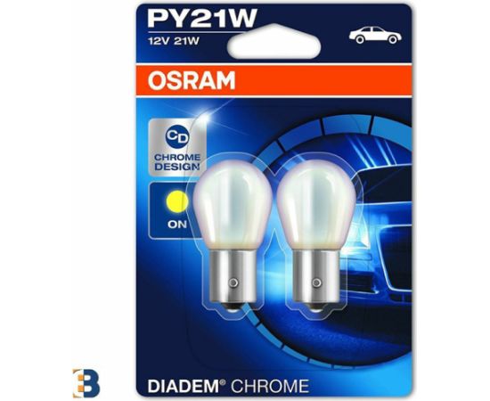 Autospuldzes PY21W 12V 21W BAU15s DiademChrome 2gab.