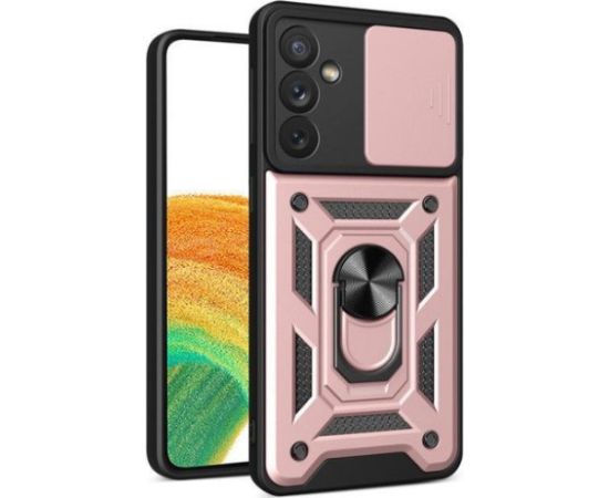 iLike Samsung  Galaxy A34 5G armored case with camera cover Pink