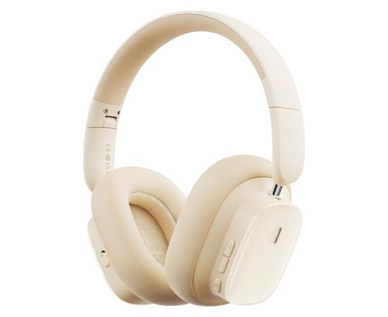 Baseus Wireless Bluetooth 5.3 Over-Ear Noise-Cancelling Headphones Bowie H1i, White