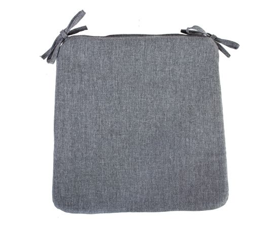Подушка на стул SIMPLE GREY 39x39x2,5cm,  100%полиэстер, ткань 757
