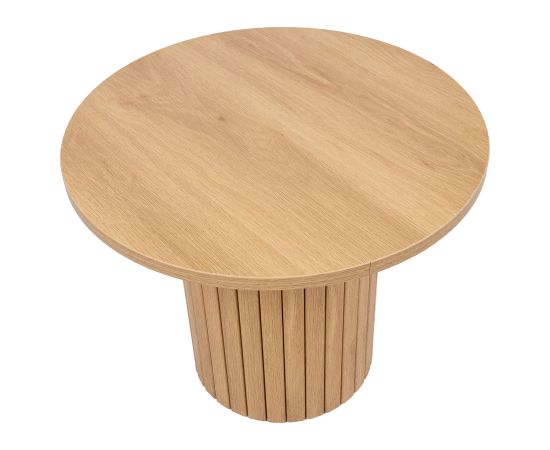 Coffee table CINDY D50xH40cm, melamine oak