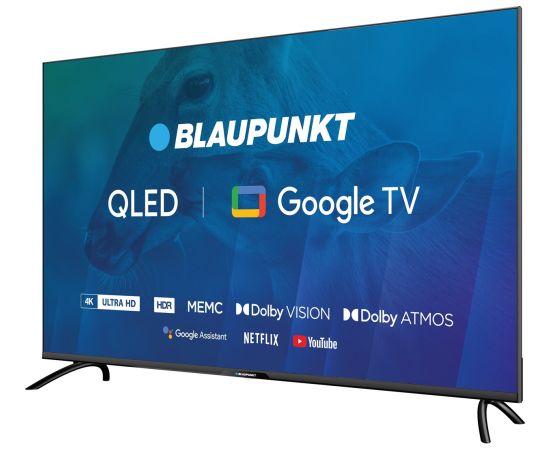 TV 50" Blaupunkt 50QBG7000S 4K Ultra HD QLED, GoogleTV, Dolby Atmos, WiFi 2,4-5GHz, BT, black