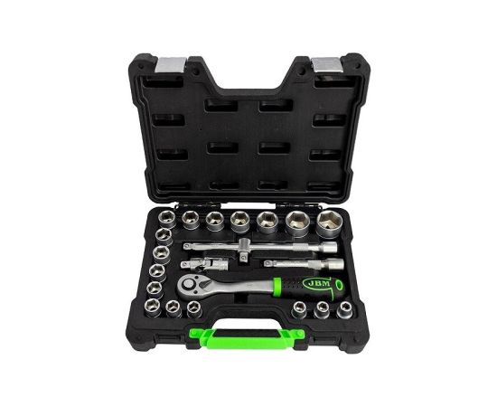 Seškanšu muciņu komplekts 10 32mm 1/2" 22gab., JBM