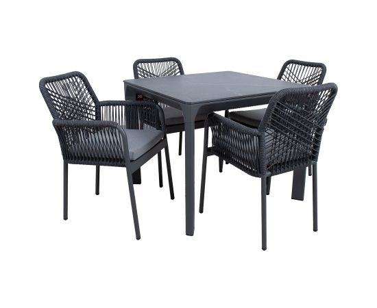 Garden furniture set CARVES table and 4 chairs