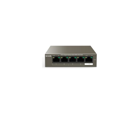 Tenda TEG1105P-4-63W-EU network switch Gigabit Ethernet (10/100/1000) Power over Ethernet (PoE) Grey