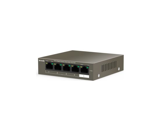 Tenda TEG1105P-4-63W-EU network switch Gigabit Ethernet (10/100/1000) Power over Ethernet (PoE) Grey