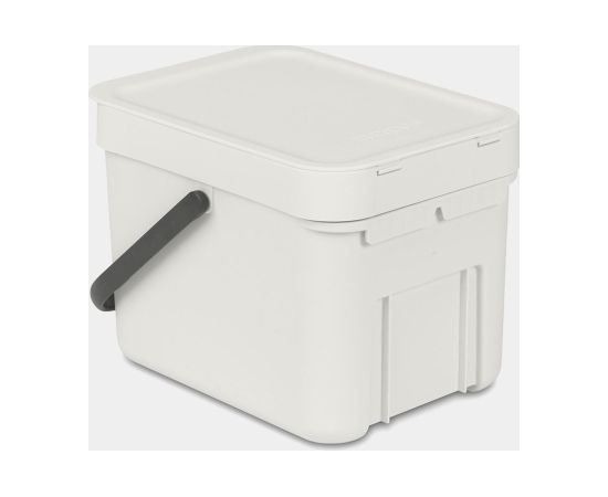 BRABANTIA aktritumu tvertne Sort & Go, 6L, Light Grey - 213267