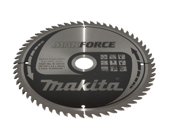 Griešanas disks Makita B-32415; 235x30 mm; Z60