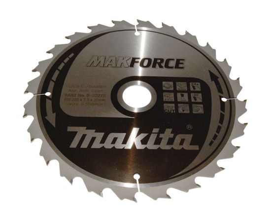 Griešanas disks kokam Makita B-32275; 235x30 mm; Z24