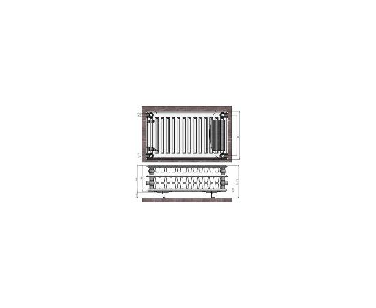 Termolux Радиатор 33x900x1000 боковое подкл., с крепл.,