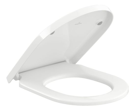 Villeroy & Boch Poda sēdriņķis ar vāku Subway 2.0, Subway 3.0 Oval, QR/SC, balts - gab.