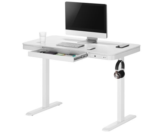 Adjustable Height Table Up Up Balder II White