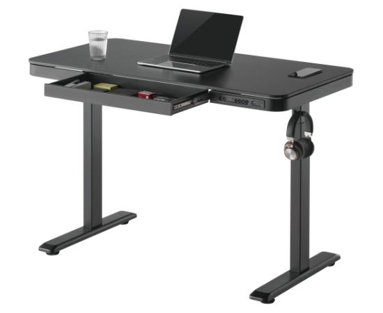 Adjustable Height Table Up Up Balder II Black