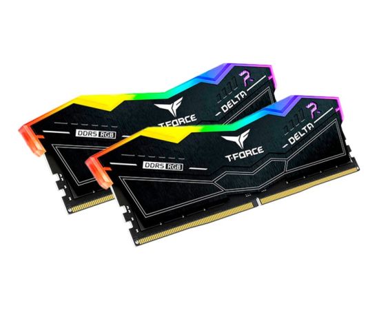 Team Group DDR5 - 48GB - 7200 - CL - 34 (2x 24 GB) dual kit, RAM (black, FF3D548G7200HC34ADC01, Delta RGB, INTEL XMP)