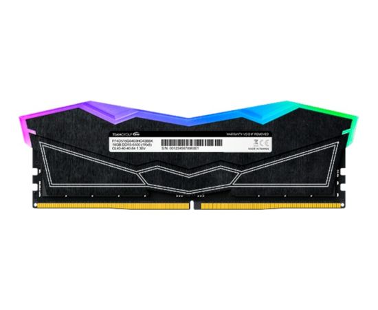 Team Group DDR5 - 48GB - 7200 - CL - 34 (2x 24 GB) dual kit, RAM (black, FF3D548G7200HC34ADC01, Delta RGB, INTEL XMP)