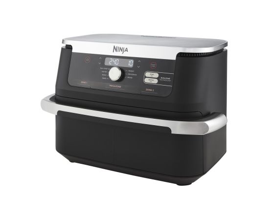 Ninja AF500EU fryer Double 10.4 L Stand-alone 2470 W Hot air fryer Black, Stainless steel