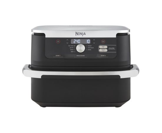 Ninja AF500EU fryer Double 10.4 L Stand-alone 2470 W Hot air fryer Black, Stainless steel