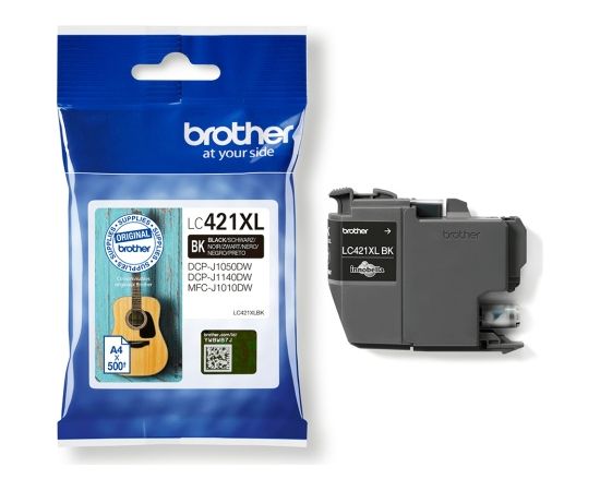 Brother LC421XL (LC421XLBK) Ink Cartridge, Black