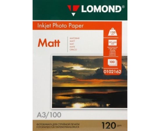 Lomond Photo Inkjet Paper Matte 120 g/m2 A3, 100 sheets